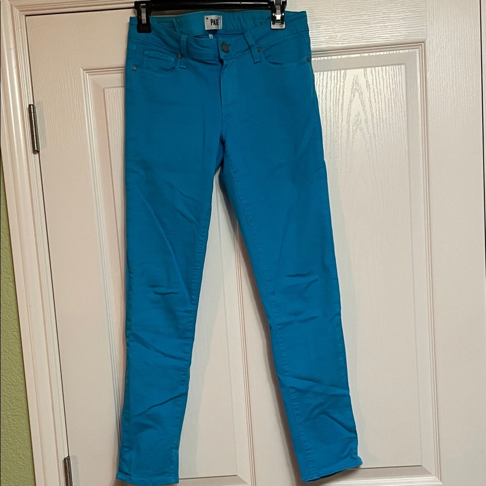 PAIGE Blue Skyline Ankle Peg 28